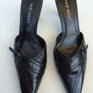 Nine West Black Slides  - Size 6 1/2